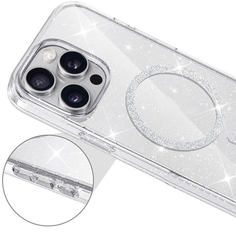 Чохол TPU Eclipse Sparkle Magnetic Fit для Apple iPhone 12 Pro / 12 (6.1") Clear