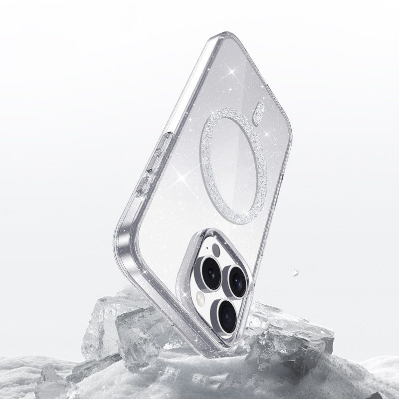 Чохол TPU Eclipse Sparkle Magnetic Fit для Apple iPhone 12 Pro / 12 (6.1") Clear