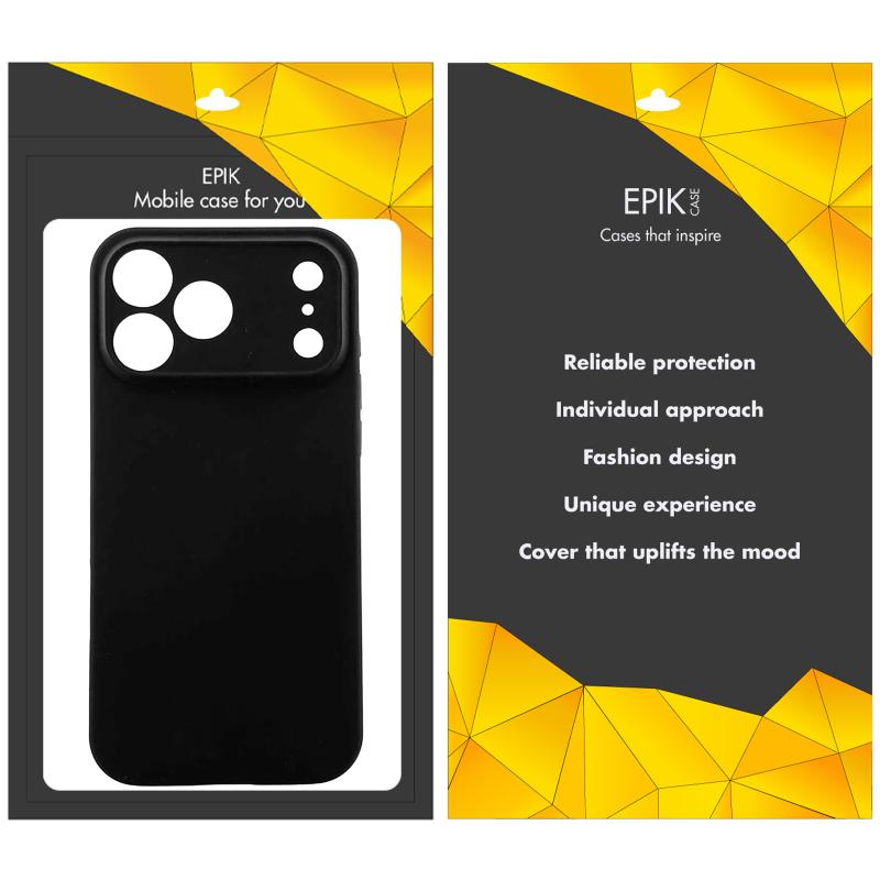 Чохол TPU Epik Black Full Camera для Apple iPhone 17 Pro Max / 18 Pro Max (6.9") Чорний