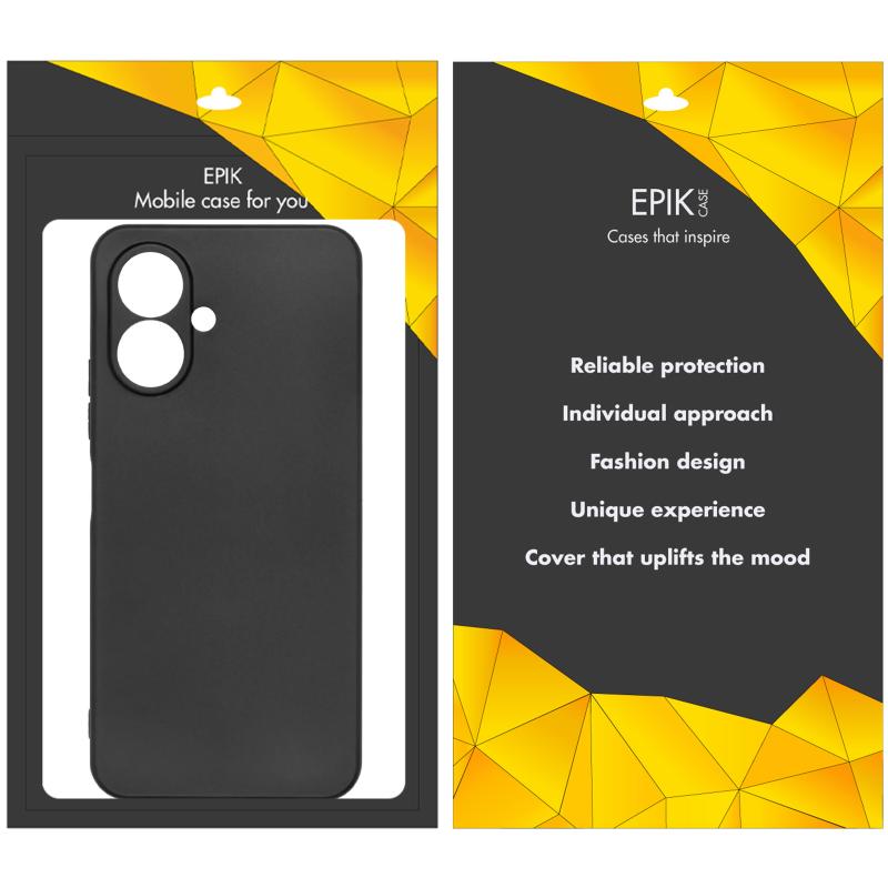 Чохол TPU Epik Black Full Camera для TECNO Spark Go 2 (KM4) Чорний