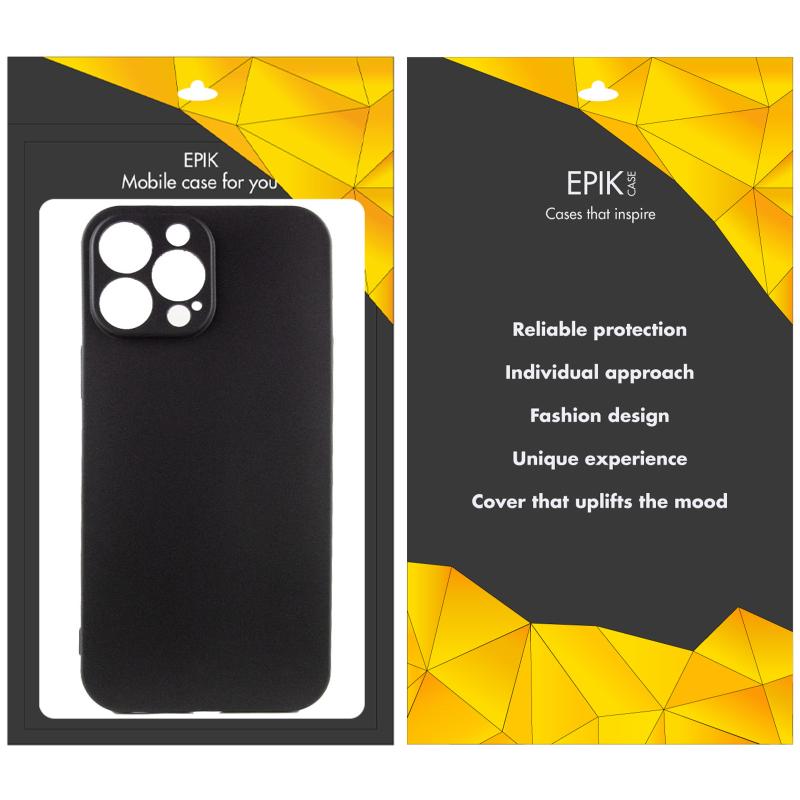 Чохол TPU Epik Black Full Camera для Apple iPhone 15 Pro (6.1") Чорний
