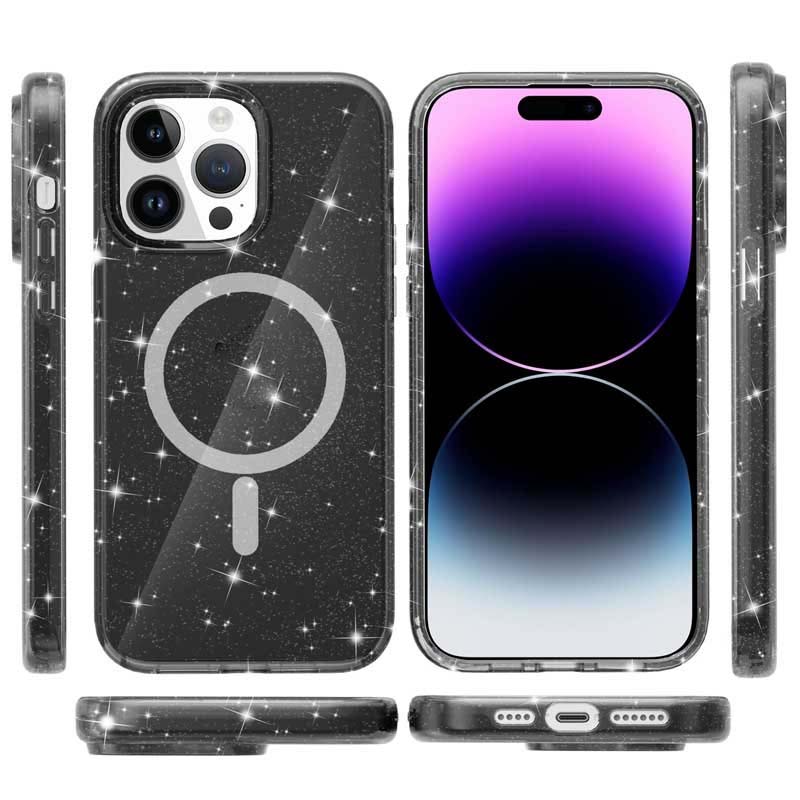 Чохол TPU Galaxy Sparkle Magnetic Fit для Apple iPhone 12 Pro Max (6.7")