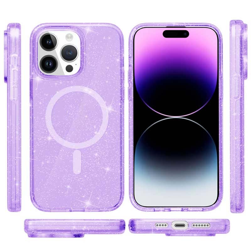 Чохол TPU Galaxy Sparkle Magnetic Fit для Apple iPhone 16 Pro (6.3")
