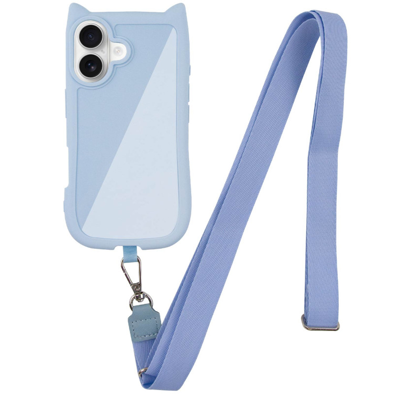 Чохол TPU GETMAN Cat with straps для Apple iPhone 16 Plus (6.7")