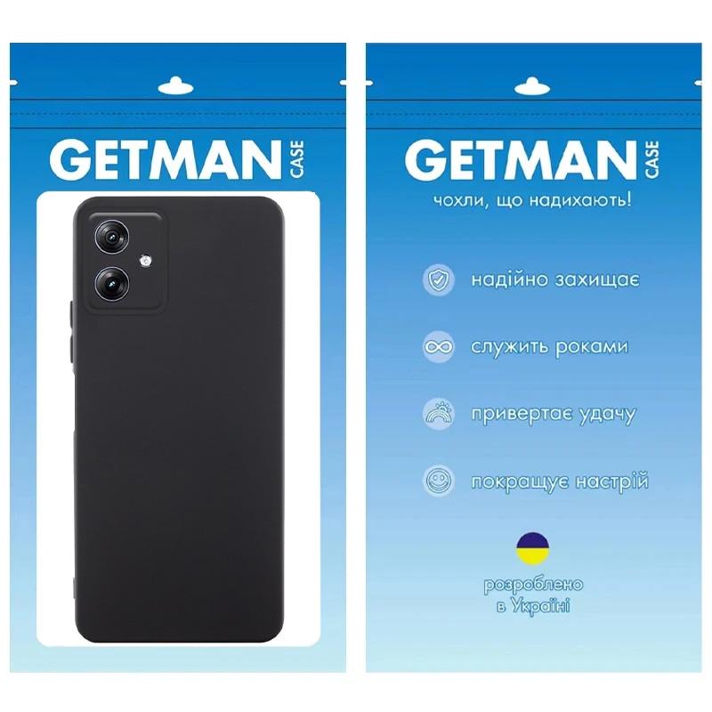Чохол TPU GETMAN Liquid Silk Full Camera для Motorola Moto G54 Чорний / Black