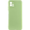 Чохол TPU GETMAN Liquid Silk Full Camera для Motorola Moto G72 Зелений / Pistachio