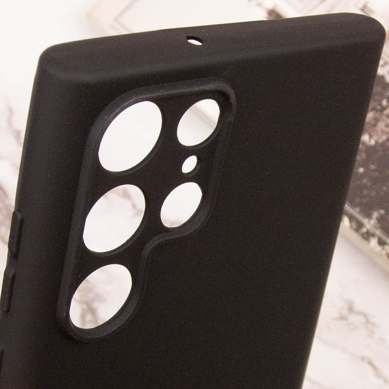 Чохол TPU GETMAN Liquid Silk Full Camera для Samsung Galaxy S23 Ultra Чорний / Black