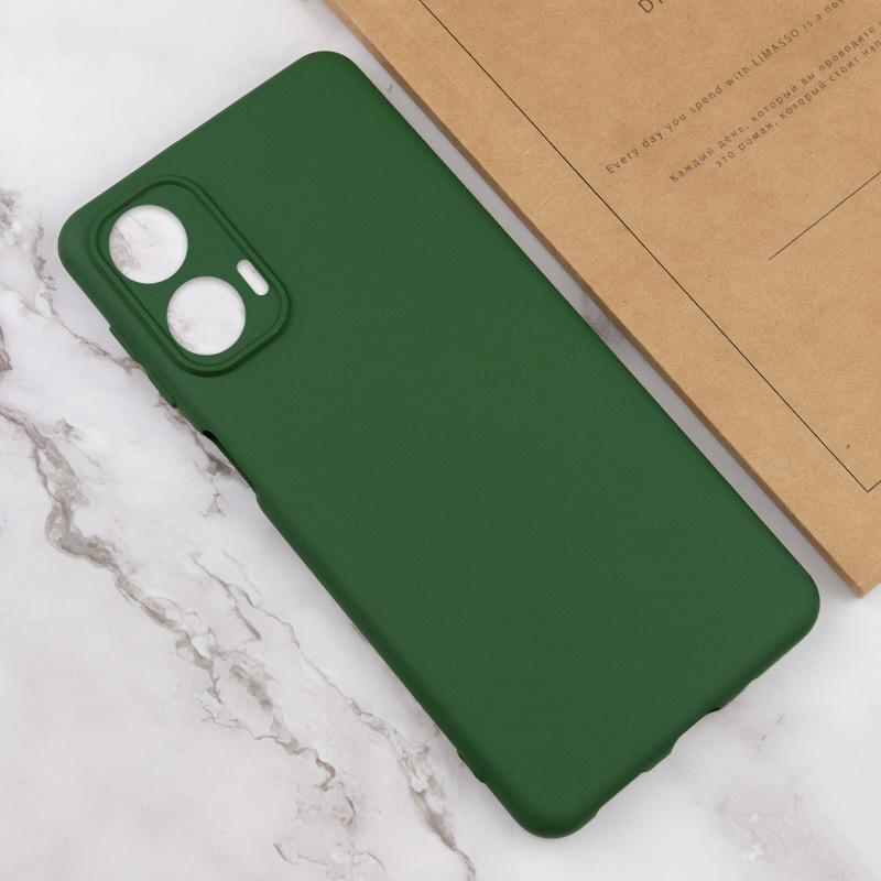 Чохол TPU GETMAN Liquid Silk Full Camera для Motorola Moto G24 Синій / Royal blue
