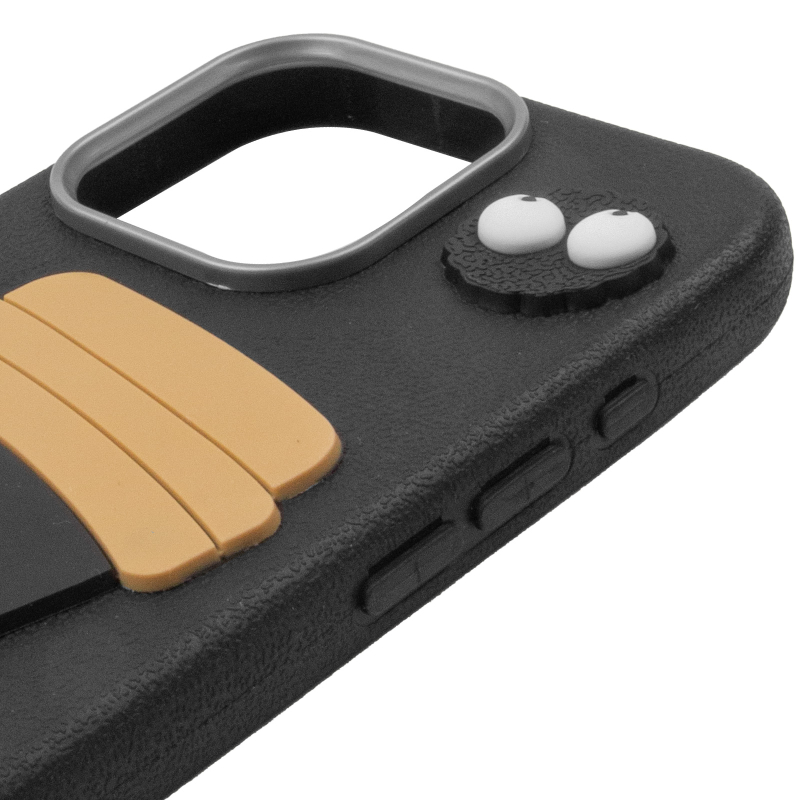 Чохол TPU Leather Toys для Apple iPhone 16 Pro Max (6.9") Coffee / Black