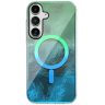 Чохол TPU Shiny Mountain Magnetic Fit для Samsung Galaxy S26+ Green / Blue