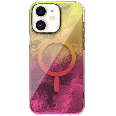 Чохол TPU Shiny Mountain Magnetic Fit для Apple iPhone 11 (6.1") Yellow / Pink