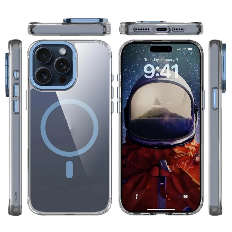 Чохол TPU Space Case Apex with Magnetic Fit для Apple iPhone 15 Pro Max (6.7") Navy Blue
