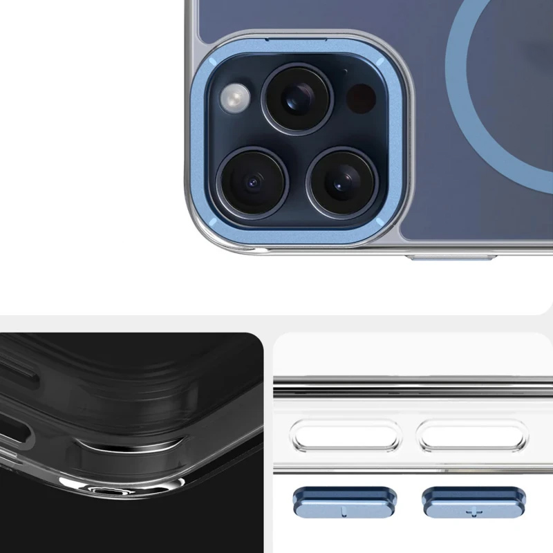 Чохол TPU Space Case Apex with Magnetic Fit для Apple iPhone 15 Pro Max (6.7") Navy Blue