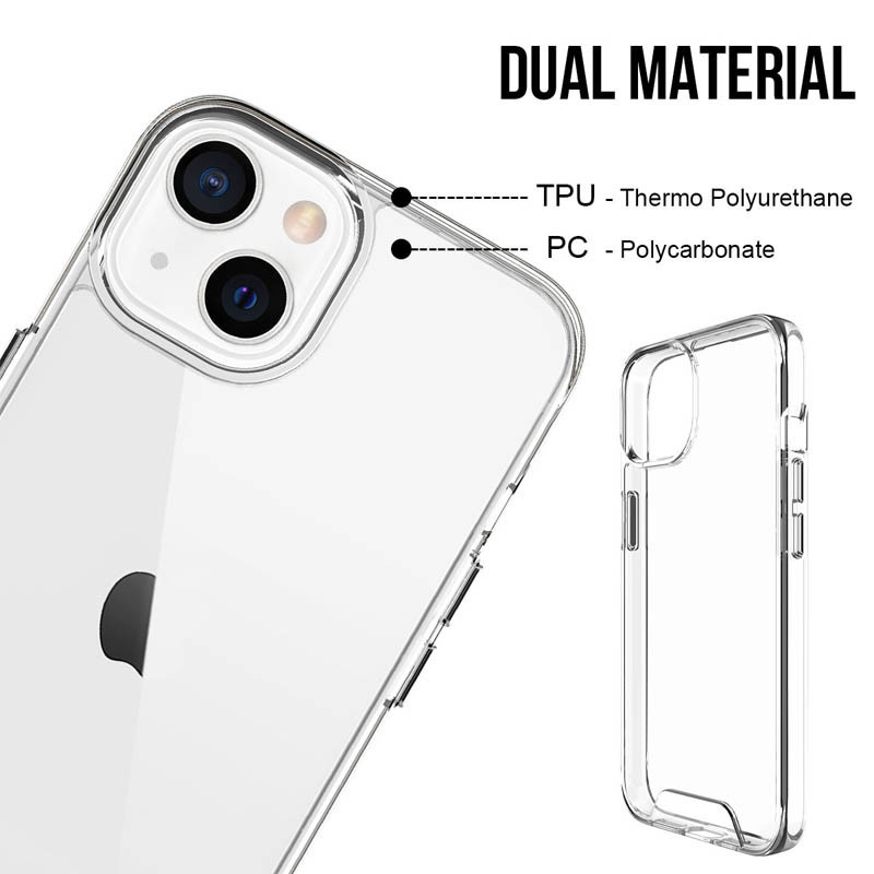 Чохол TPU Space Case transparent для Apple iPhone 15 Plus (6.7") Прозорий