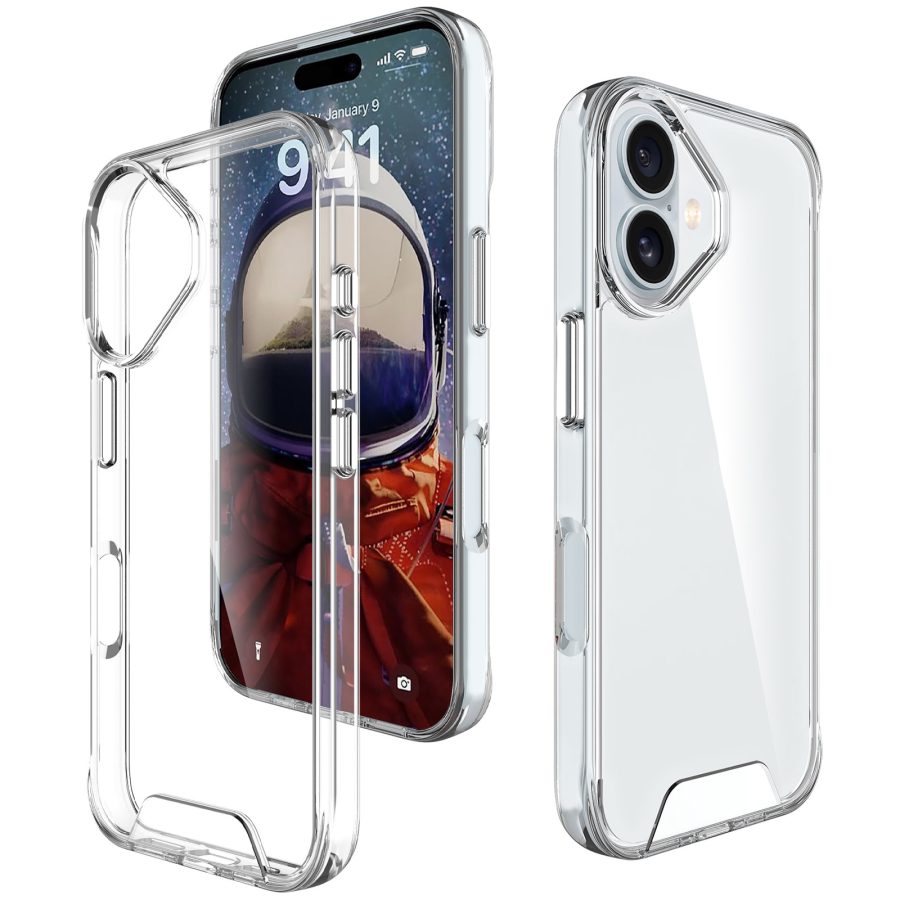 Чохол TPU Space Case transparent для Apple iPhone 17 (6.3") Прозорий