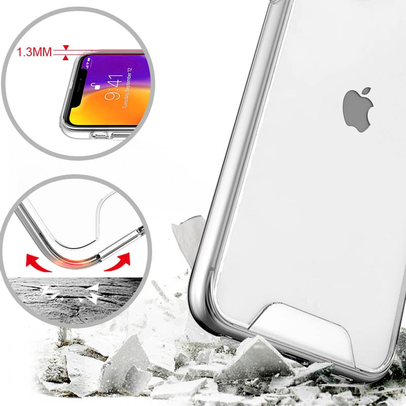Чохол TPU Space Case transparent для Apple iPhone 7 / 8 / SE (2020) (4.7") Прозорий