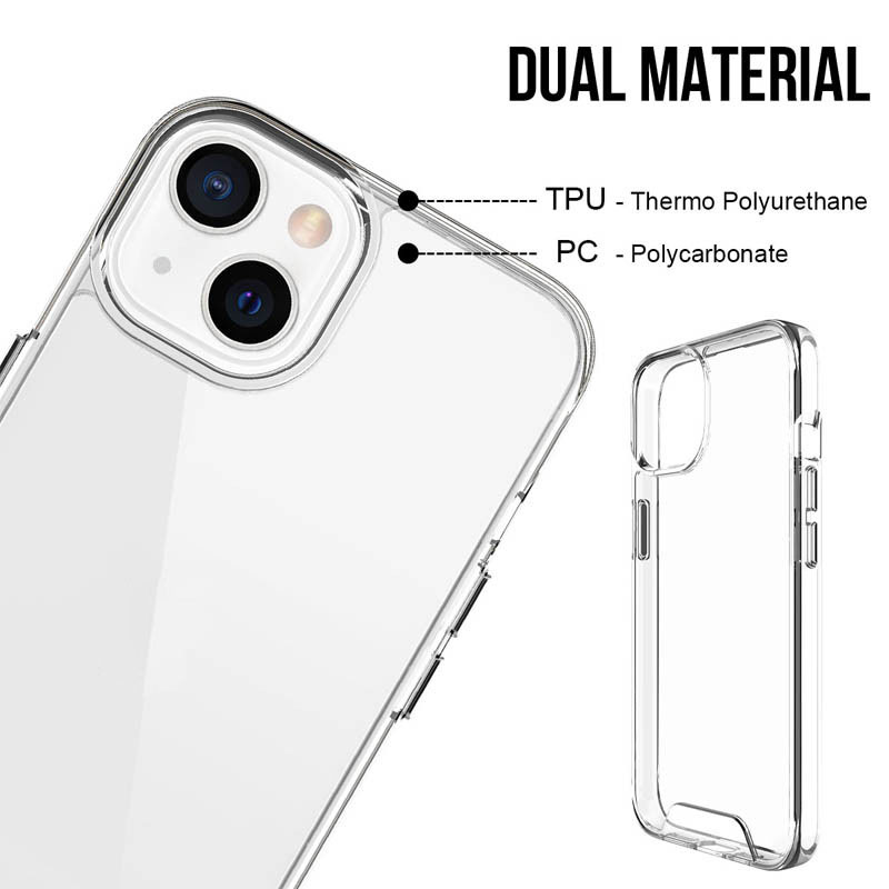 Чохол TPU Space Case transparent для Apple iPhone 15 Plus (6.7") Прозорий
