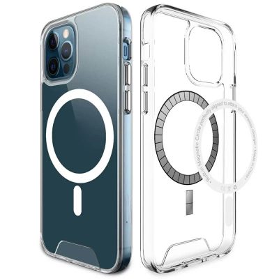 Чохол TPU Space Case with Magnetic Fit для Apple iPhone 13 Pro (6.1") Прозорий
