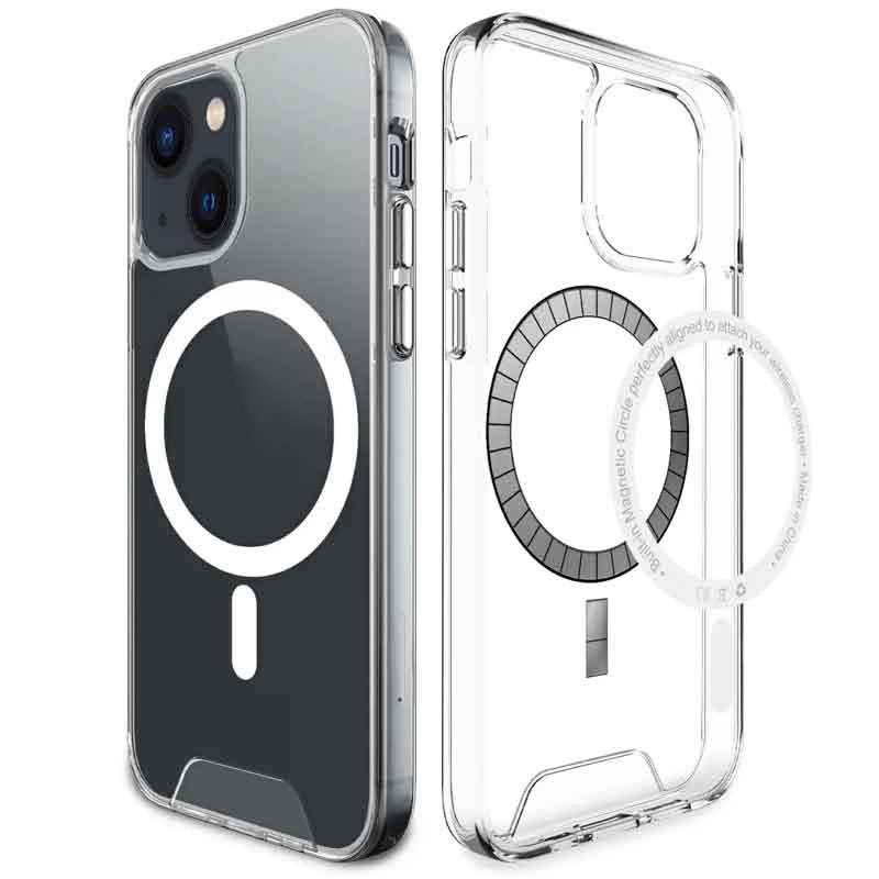 Чохол TPU Space Case with Magnetic Fit для Apple iPhone 14 (6.1") Прозорий