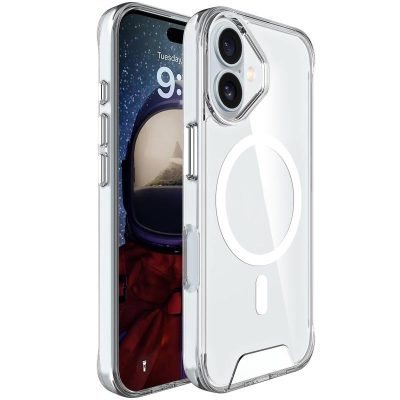 Чохол TPU Space Case with Magnetic Fit для Apple iPhone 17 (6.3") Прозорий