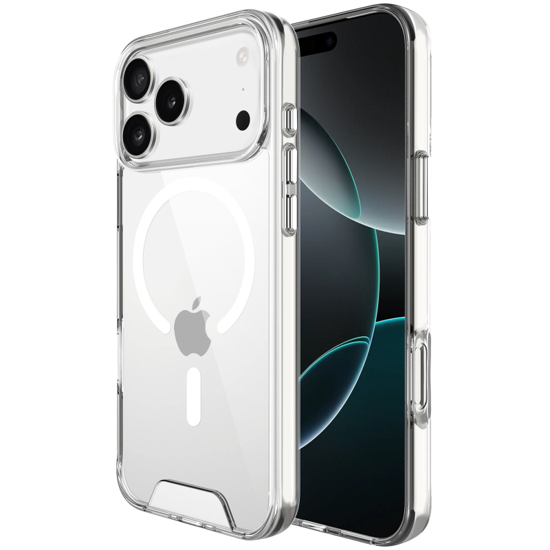 Чохол TPU Space Case with Magnetic Fit для Apple iPhone 17 Pro / 18 Pro (6.3") Прозорий