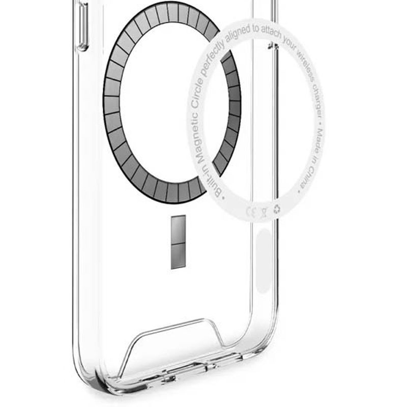 Чохол TPU Space Case with Magnetic Fit для Samsung Galaxy S24 Ultra Прозорий