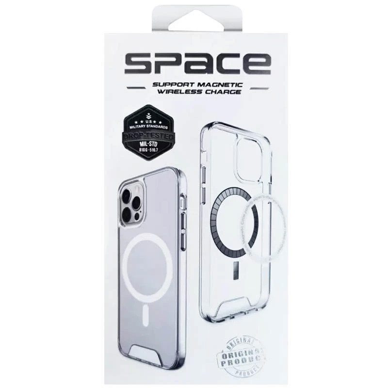 Чохол TPU Space Case with Magnetic Fit для Apple iPhone 16e / 17e (6.1") Прозорий