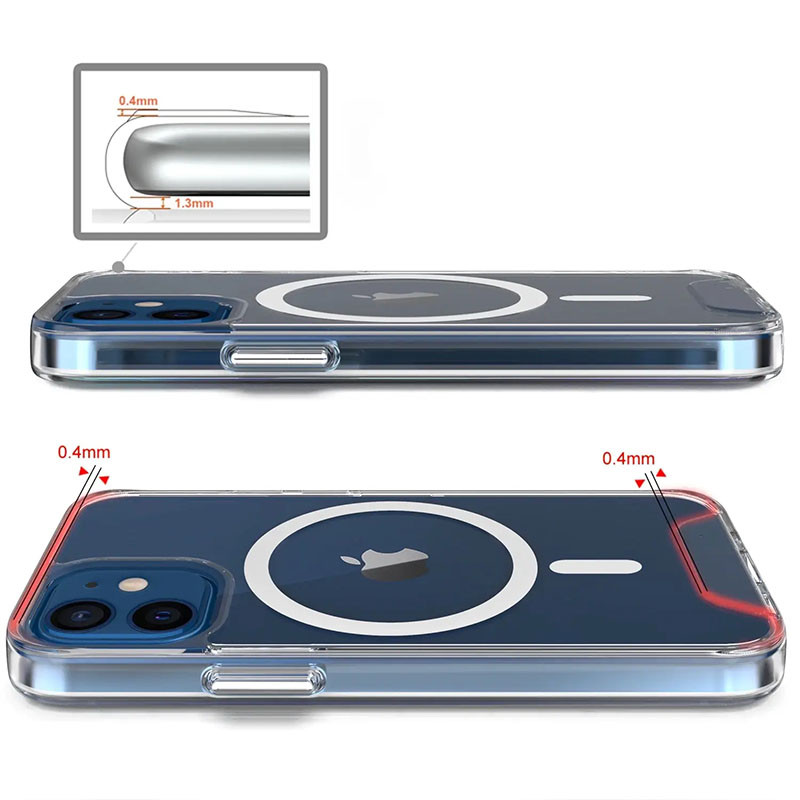 Чохол TPU Space Case with Magnetic Fit для Apple iPhone 11 (6.1") Прозорий