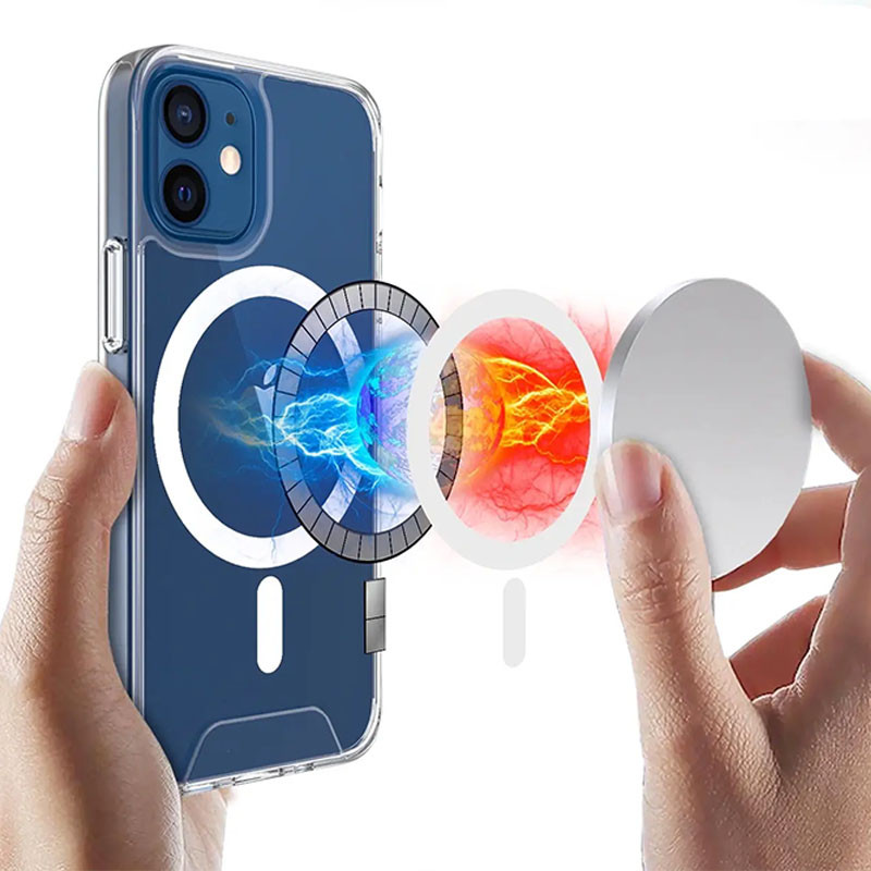 Чохол TPU Space Case with Magnetic Fit для Apple iPhone 11 (6.1") Прозорий