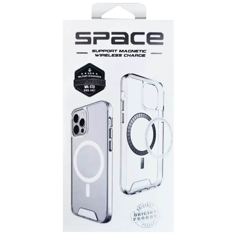 Чохол TPU Space Case with Magnetic Fit для Apple iPhone 13 Pro (6.1") Прозорий