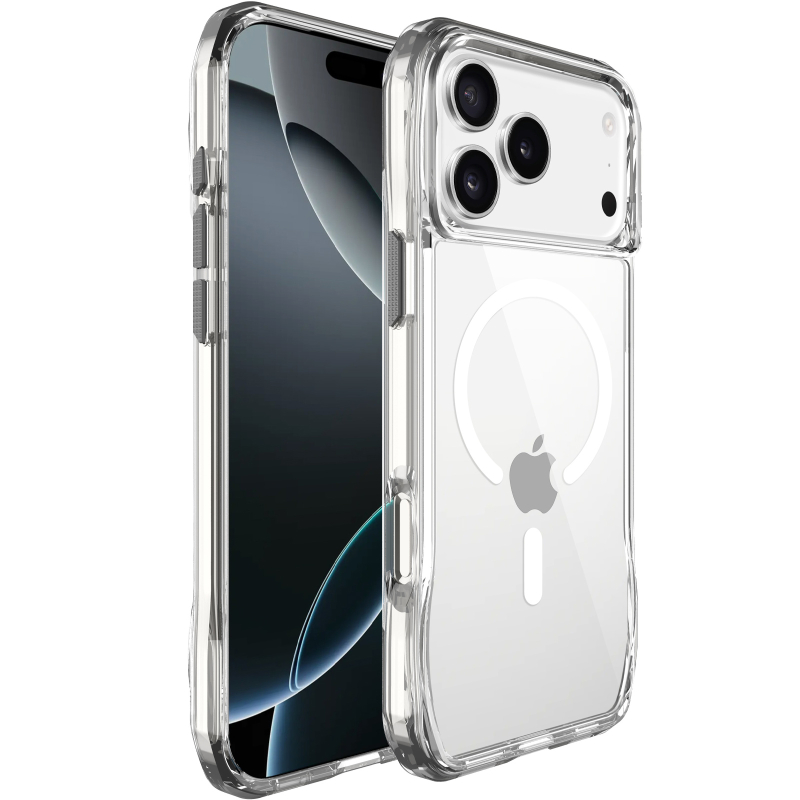 Чохол TPU Space Octagon with Magnetic Fit для Apple iPhone 17 Pro / 18 Pro (6.3") Clear