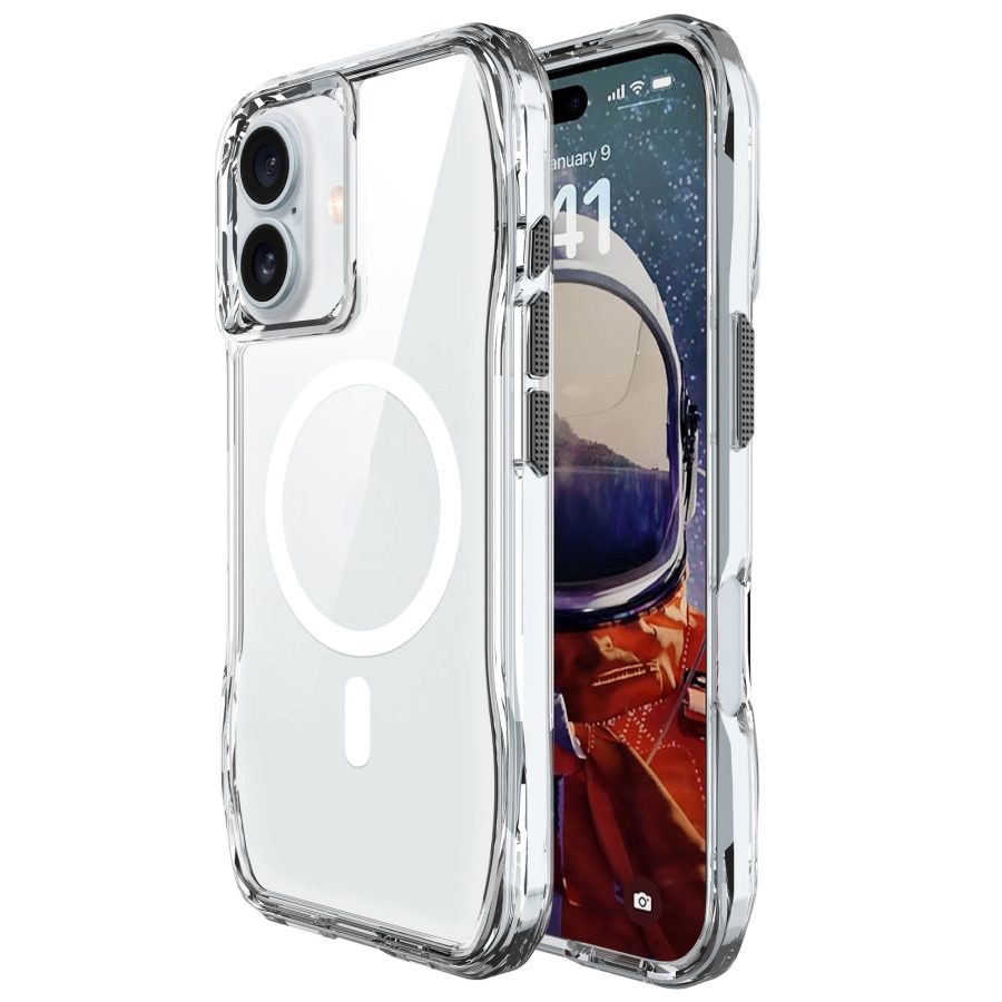 Чохол TPU Space Octagon with Magnetic Fit для Apple iPhone 16 (6.1") Clear