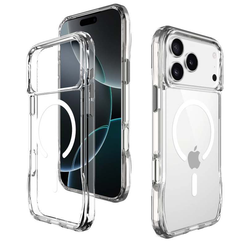 Чохол TPU Space Octagon with Magnetic Fit для Apple iPhone 17 Pro / 18 Pro (6.3") Clear