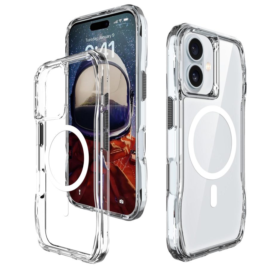 Чохол TPU Space Octagon with Magnetic Fit для Apple iPhone 16 (6.1") Clear