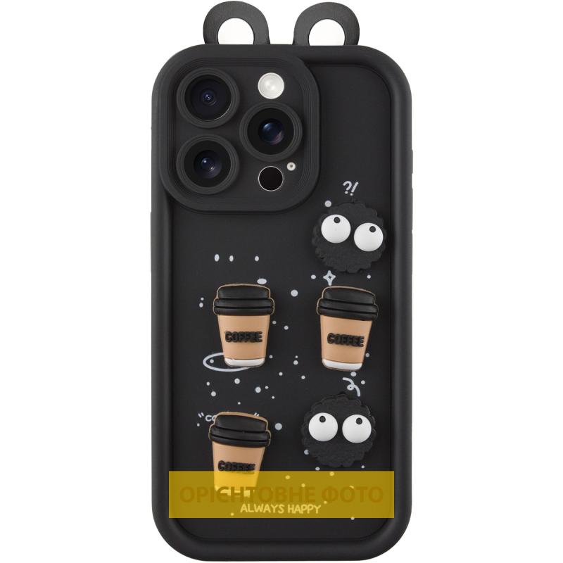 Чохол TPU Toys Case with Ears для Apple iPhone 16 (6.1") Black