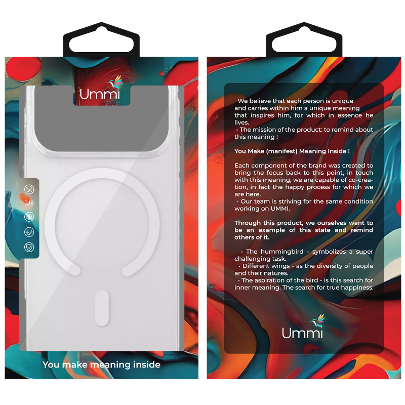 Чохол TPU Ummi transparent with Magnetic Fit для Apple iPhone 17 Pro Max (6.9") Clear