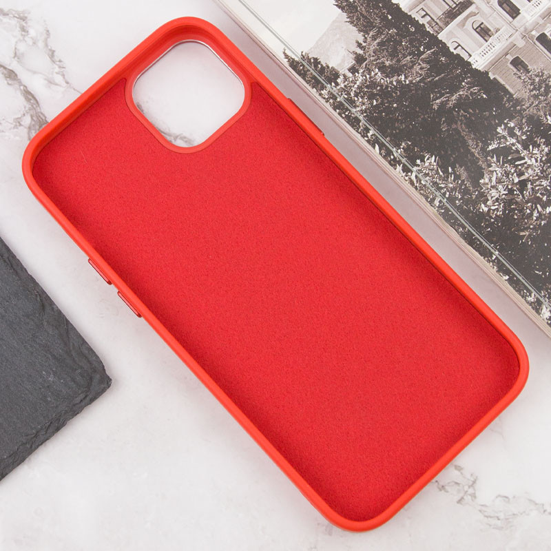 Чохол TPU + Glass Sapphire Midnight Open Camera with MagSafe для Apple iPhone 15 Plus (6.7″) Червоний / Red