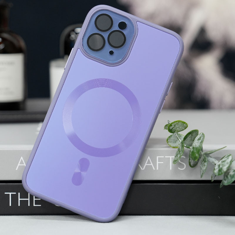 Чохол TPU + Glass Sapphire Midnight with Magnetic Fit для Apple iPhone 14 Pro (6.1″)