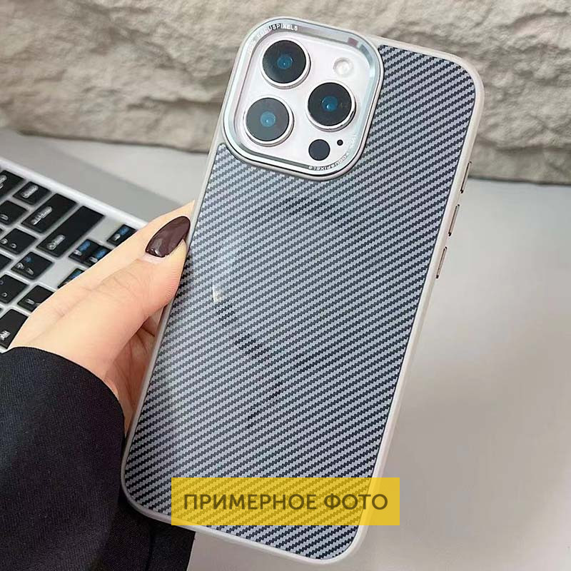 Чохол TPU + PC Carbon Mirage with Magnetic Fit для Apple iPhone 16 (6.1″)