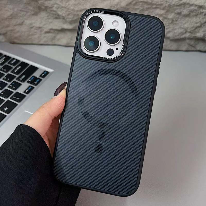 Чохол TPU + PC Carbon Mirage with Magnetic Fit для Apple iPhone 16 Pro Max (6.9″)