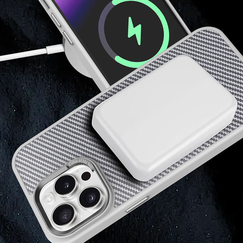 Чохол TPU + PC Carbon Mirage with Magnetic Fit для Apple iPhone 16 Pro (6.3″)