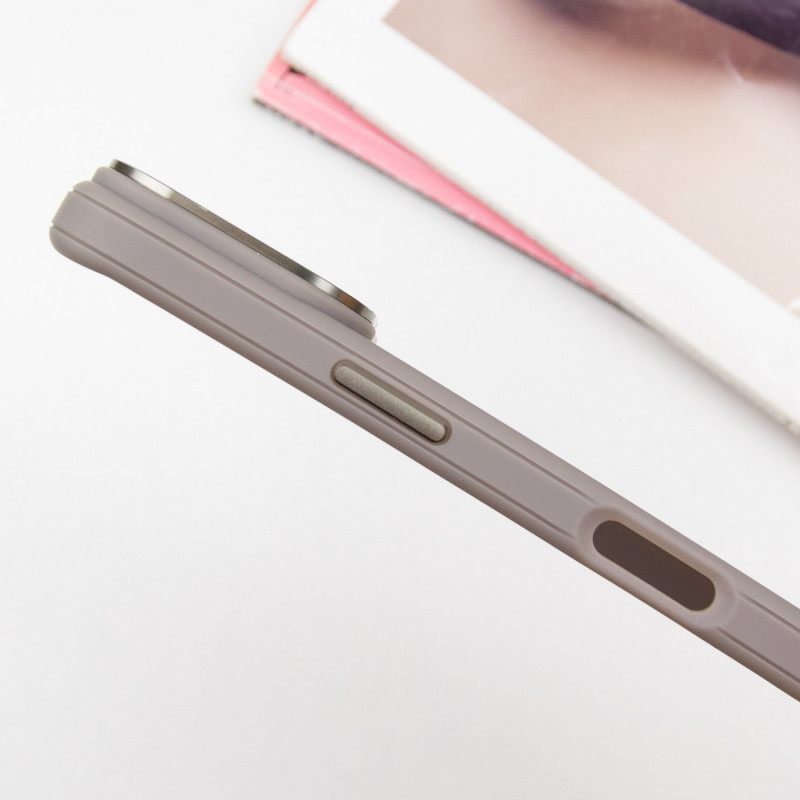Чохол TPU + PC Carbon with Magnetic Fit для Apple iPhone 16 (6.1″) Grey