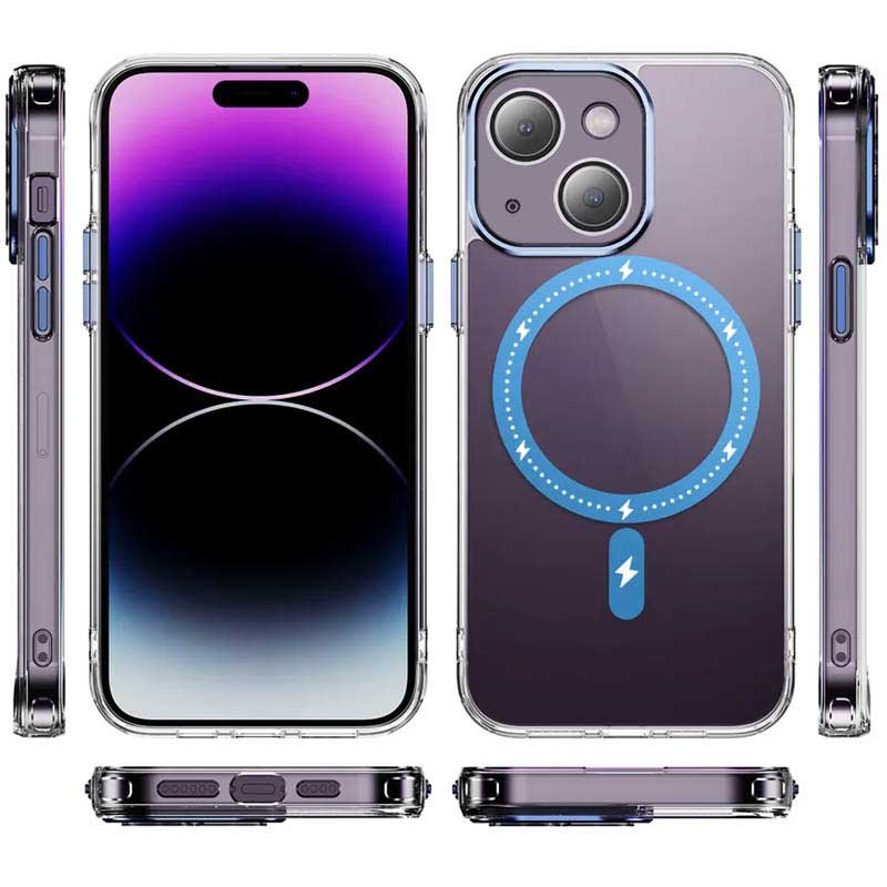 Чохол TPU + PC Colorful with Magnetic Fit для Apple iPhone 13 (6.1″)