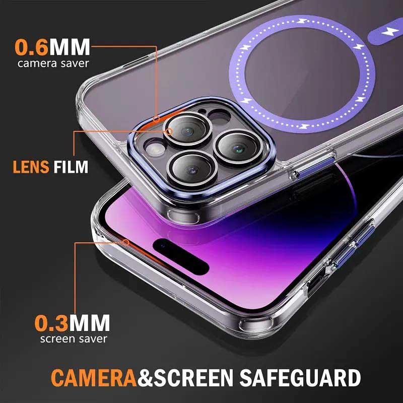 Чохол TPU + PC Colorful with Magnetic Fit для Apple iPhone 13 Pro (6.1″)