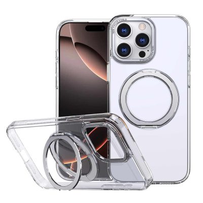Чохол TPU+PC Empire with Magnetic Fit and Ring для Apple iPhone 12 Pro / 12 (6.1") Clear