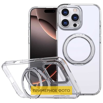 Чохол TPU + PC Empire with Magnetic Fit and Ring для Apple iPhone 16 Plus (6.7″) Clear