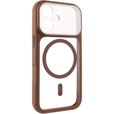 Чохол TPU+PC GETMAN Moon Clear with Magnetic Fit для Apple iPhone 16 (6.1")