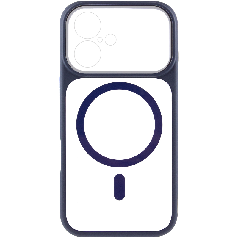 Чохол TPU + PC GETMAN Moon Clear with Magnetic Fit для Apple iPhone 16 (6.1″)