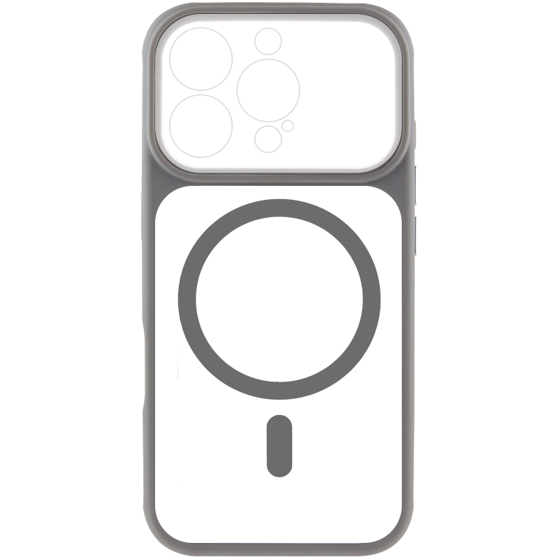 Чохол TPU + PC GETMAN Moon Clear with Magnetic Fit для Apple iPhone 16 Pro (6.3″)