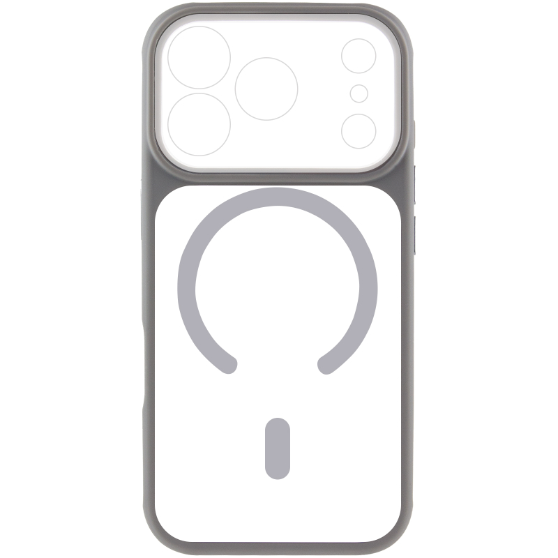 Чохол TPU + PC GETMAN Moon Clear with Magnetic Fit для Apple iPhone 17 Pro (6.3″)